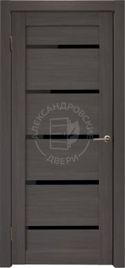 Межкомнатная дверь Александра (Лунная ночь, Лакобель черный)